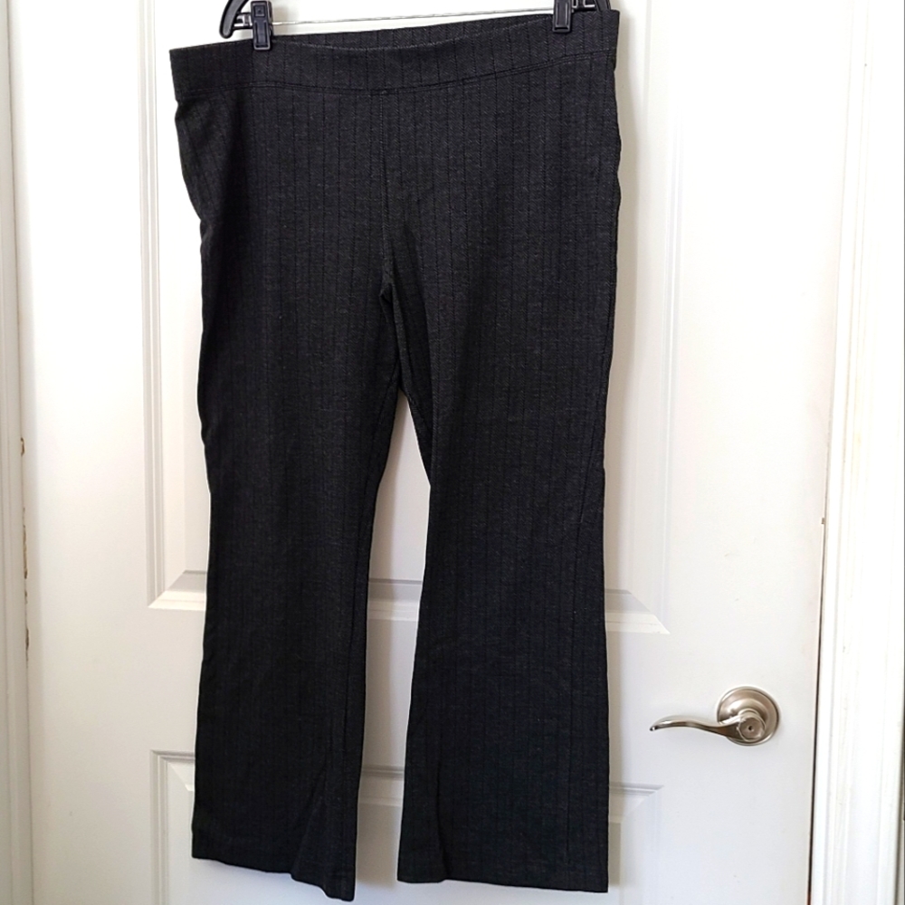 Jms 18w-20w stripped stretch work slacks
